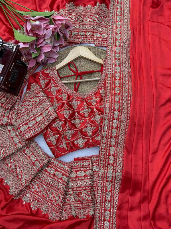 Rajkumari Crimson Saree