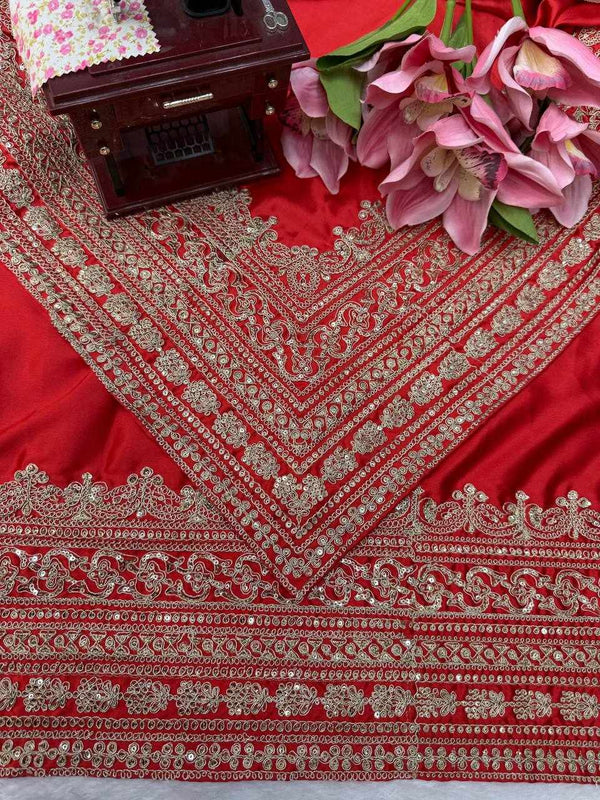 Rajkumari Crimson Saree