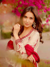 Ivory Blossom Red Suit