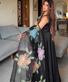 Ebony Blossom Gown