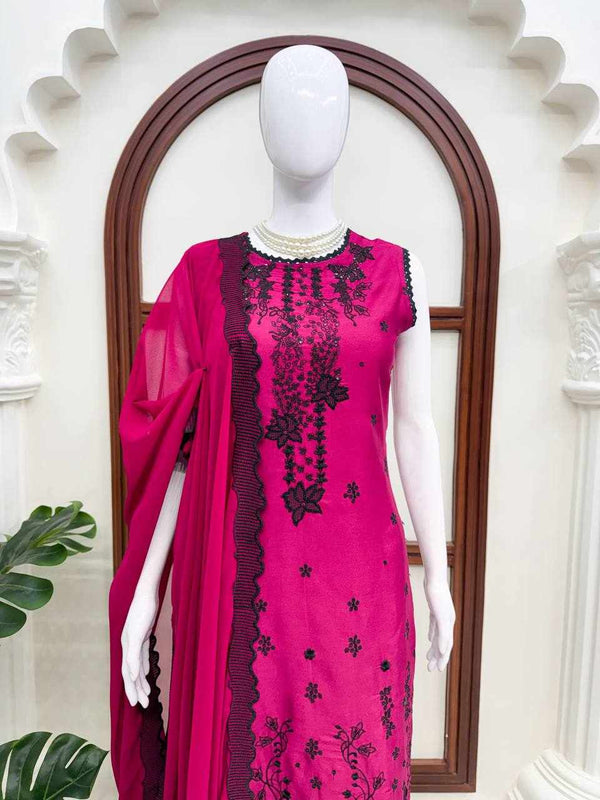 Rani Noir Embroidered Suit
