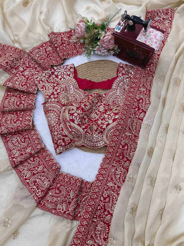 Meher Ivory Saree
