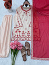 Ivory Blossom Red Suit