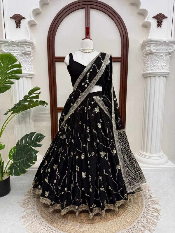 Black Pearl Elegance Lehenga