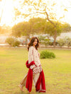 Ivory Blossom Red Suit