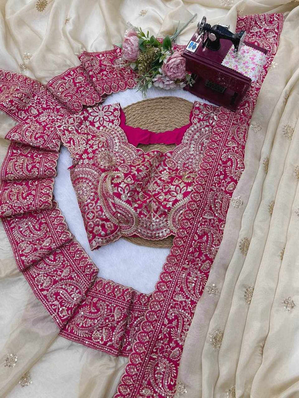 Meher Ivory Saree