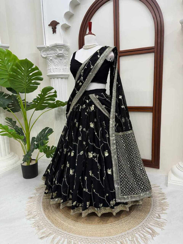 Black Pearl Elegance Lehenga