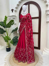 Zarina Crimson Saree