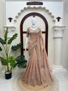 Celestial Champagne Saree