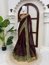 Royal Raisin Elegance Saree