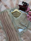 Celestial Champagne Saree