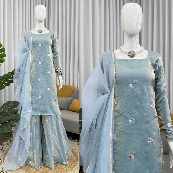 Luxury Embroidered Sharara Set