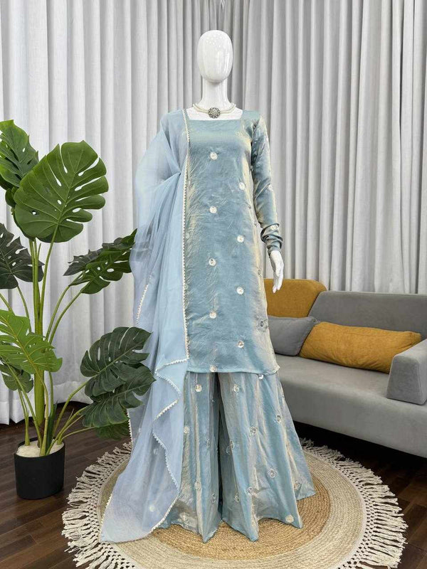 Luxury Embroidered Sharara Set
