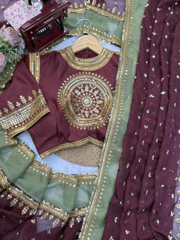 Royal Raisin Elegance Saree
