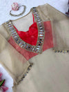 Premium Beige Silk Suit for Women | Designer Ethnic Wear