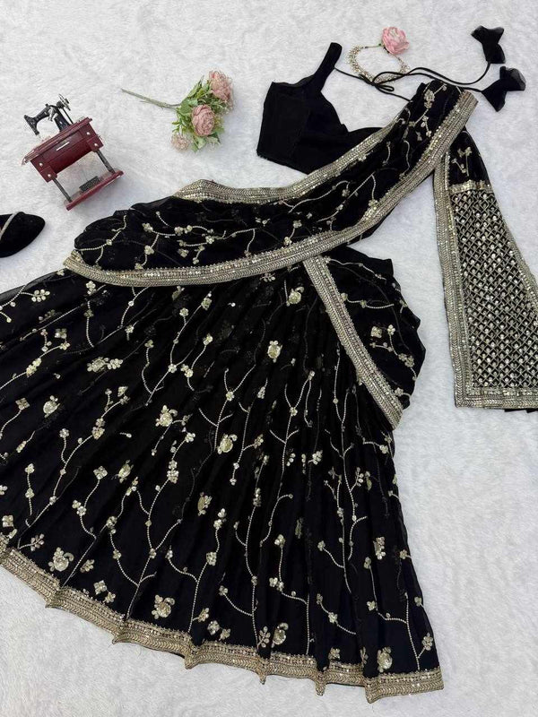 Black Pearl Elegance Lehenga