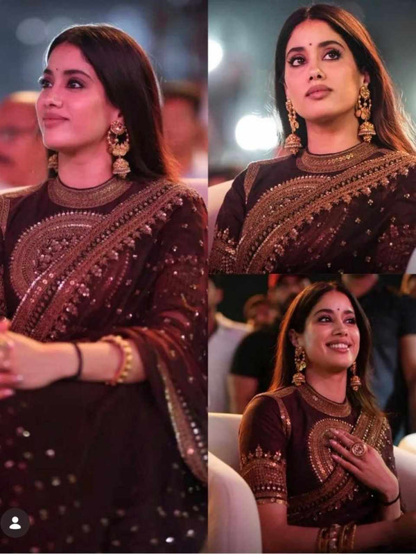Royal Raisin Elegance Saree
