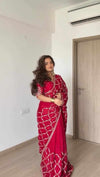 Zarina Crimson Saree