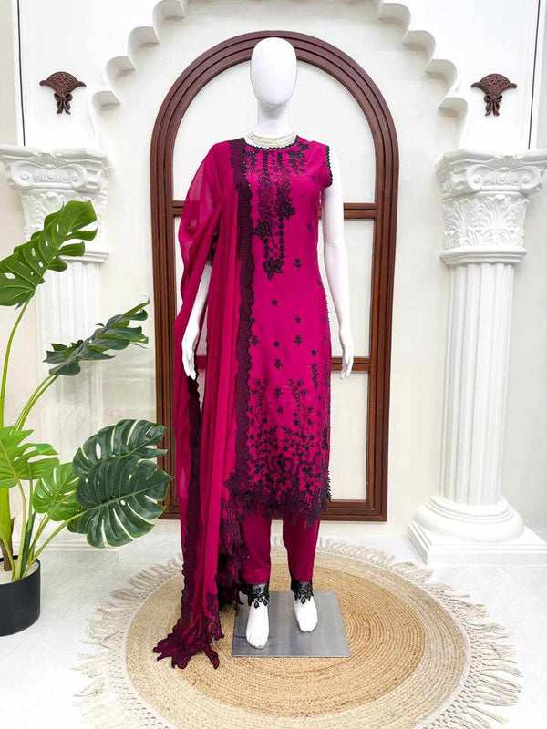 Rani Noir Embroidered Suit