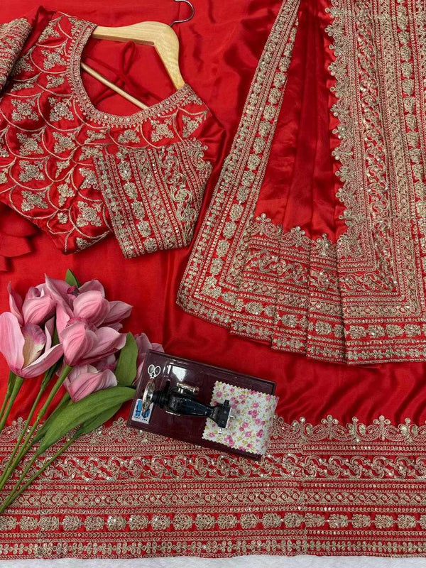 Rajkumari Crimson Saree