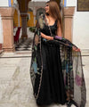 Ebony Blossom Gown