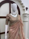 Celestial Champagne Saree