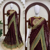 Royal Raisin Elegance Saree