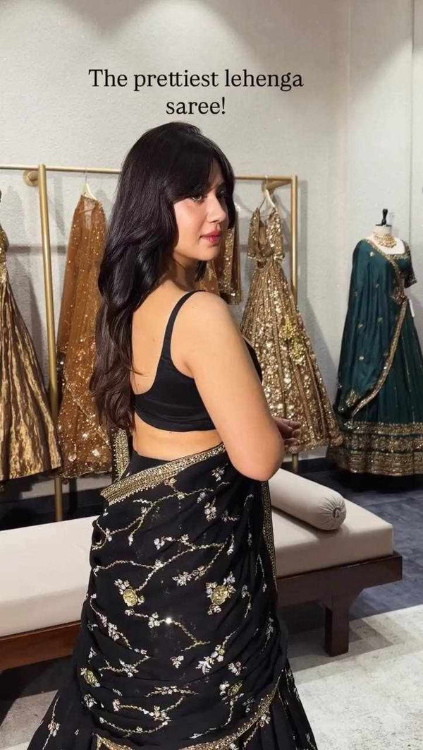 Black Pearl Elegance Lehenga