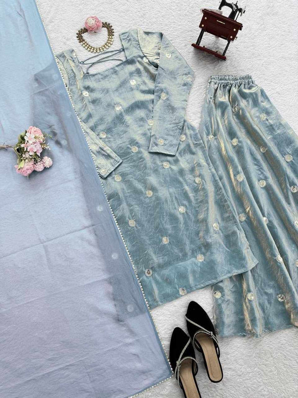 Luxury Embroidered Sharara Set