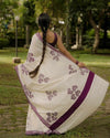 Moonlit Orchid Cotton Saree