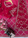 Zarina Crimson Saree