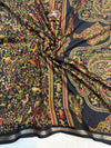 Tussar Silk Printed Saree with Peacock & Floral Motifs | Designer Ethnic Saree for Women