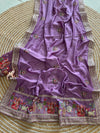 Vichitra Silk Embroidered Saree for Women | Designer Silk Saree with Embroidery Border