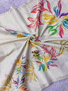 Erode Silk Floral Printed Saree for Women | Multicolor Floral Silk Saree