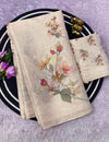 Erode Silk Floral Printed Saree for Women | Elegant Flower Print Silk Saree