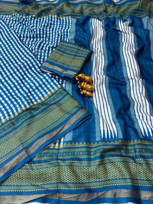 Mul Cotton Printed Saree for Women | Lightweight & Elegant Cotton Saree