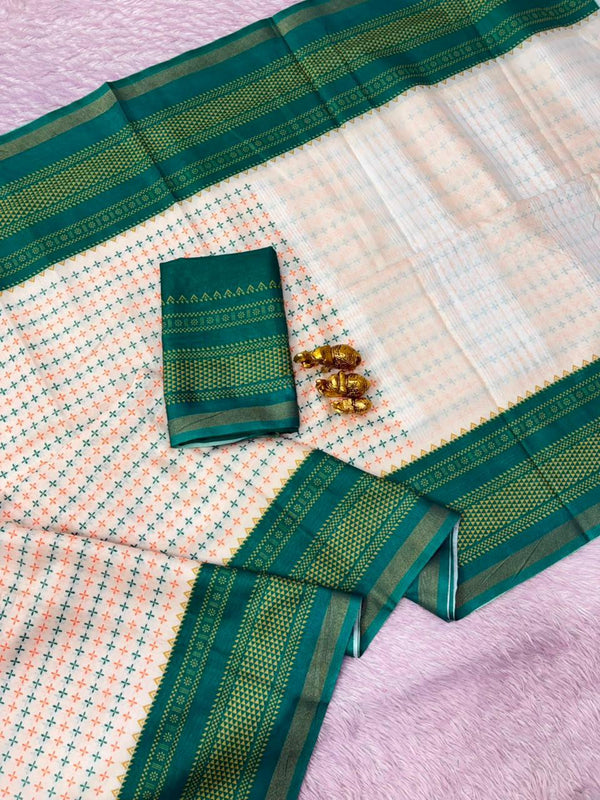 Mul Cotton Printed Saree for Women | Lightweight & Elegant Cotton Saree