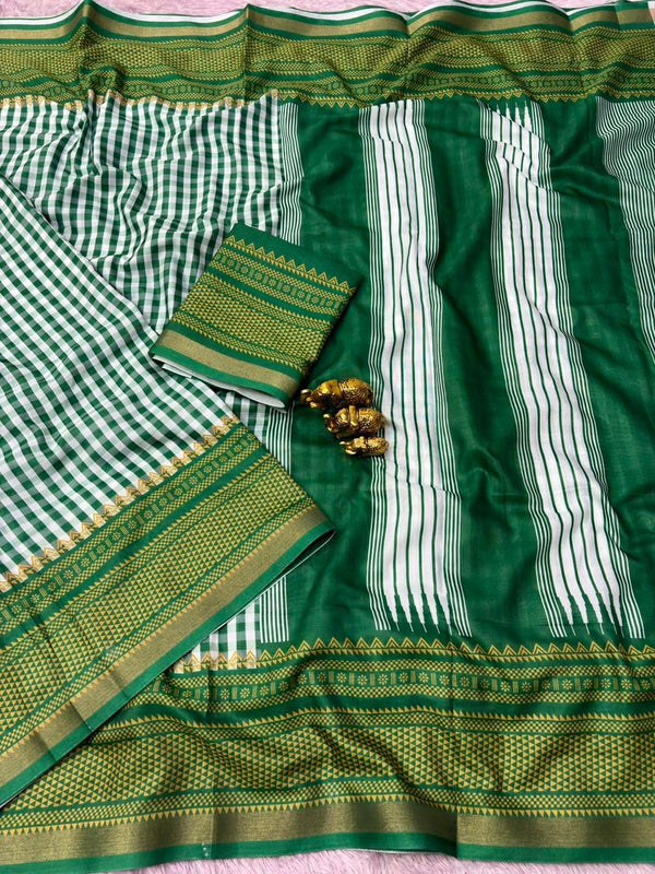 Mul Cotton Printed Saree for Women | Lightweight & Elegant Cotton Saree