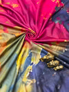 Multicolour Printed Mul Cotton Saree for Women | Vibrant Designer Mul Cotton Saree