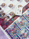Linen Printed Saree for Women | Multicolor Floral & Traditional Print Saree