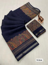Tussar Silk Paisley Border Printed Saree for Women | Elegant Printed Silk Saree