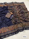 Tussar Silk Paisley Border Printed Saree for Women | Elegant Printed Silk Saree