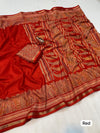 Tussar Silk Paisley Border Printed Saree for Women | Elegant Printed Silk Saree