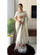 Cream Linen Saree for Women | Striped Linen Saree with Tassel Pallu