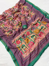 Multicolor Mul Cotton Printed Saree for Women | Traditional Floral & Geometric Print Saree