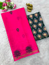 Pink Mul Cotton Printed Saree for Women | Floral & Traditional Print Saree
