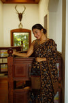 Black & Brown Printed Saree for Women | Elegant Ethnic Wear Saree