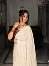 Rangoli Crush Saree for Women | Elegant Solid Saree with Designer Printed Blouse