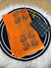 Printed Linen Saree for Women | Traditional Warli Motif Designer Saree
