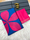 Printed Cotton Saree for Women | Floral Motif Saree with Contrast Border